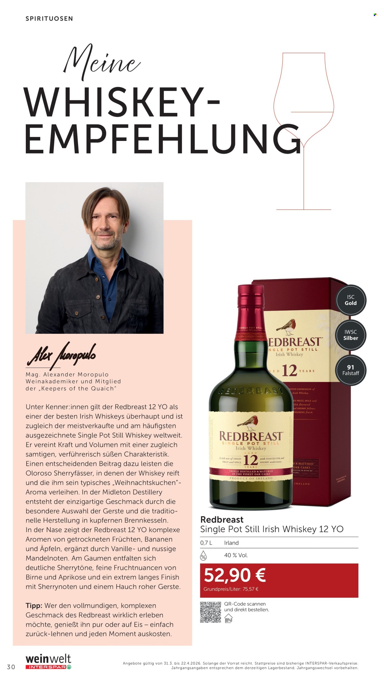 Angebote INTERSPAR - 31.3.2026 - 22.4.2026. Seite 30