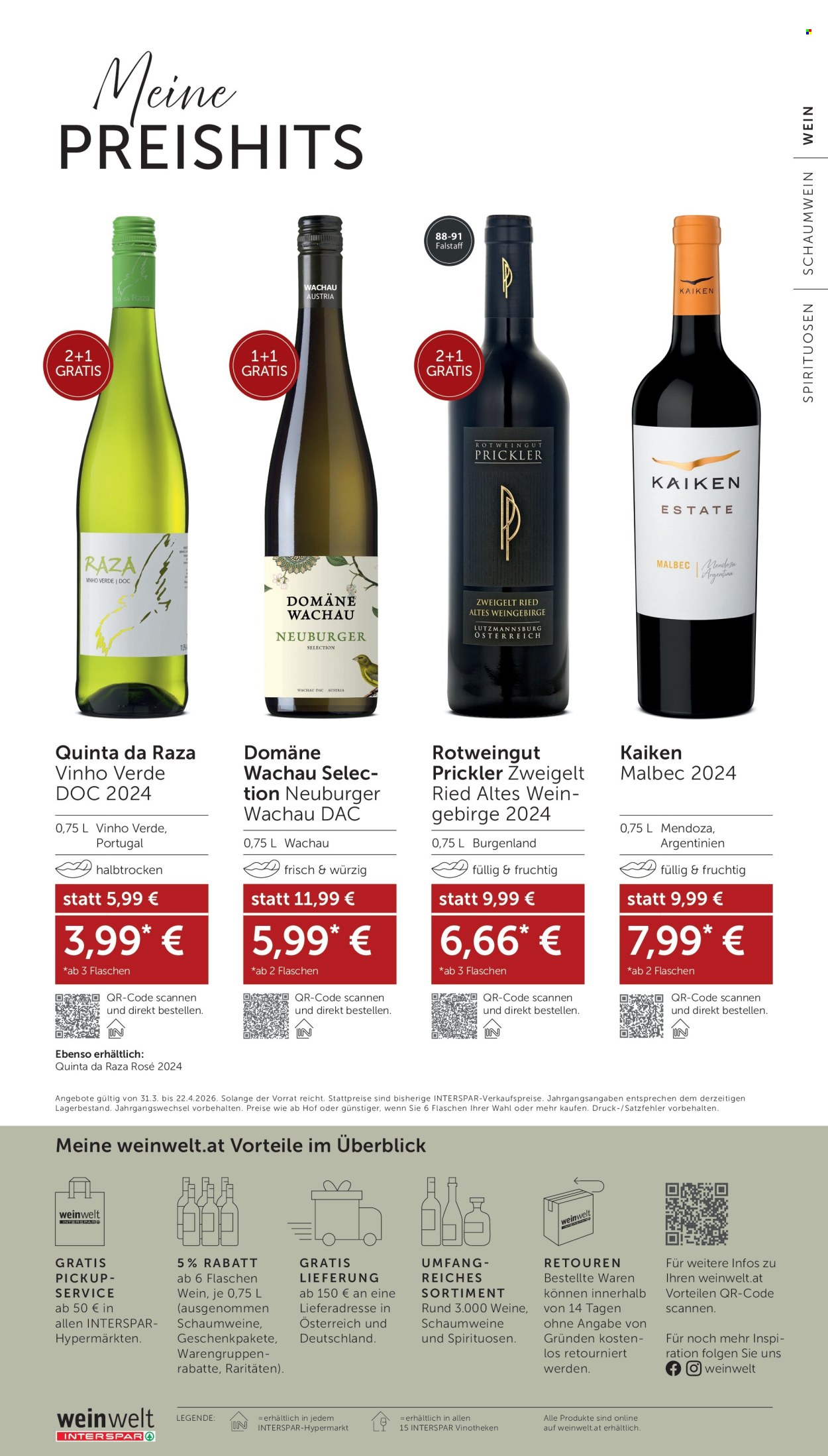 Angebote INTERSPAR - 31.3.2026 - 22.4.2026. Seite 32