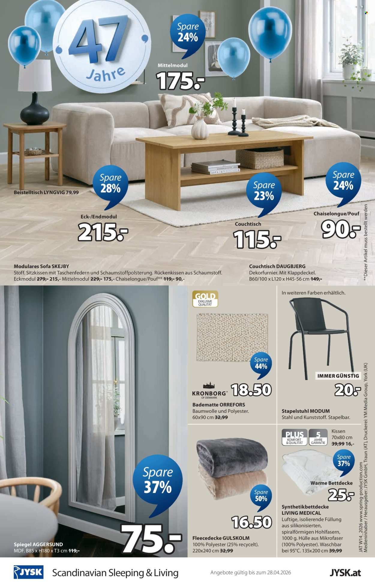 Angebote JYSK - 1.4.2026 - 28.4.2026. Seite 17