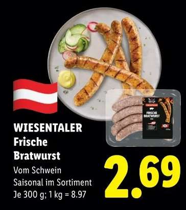 WIESENTALER Frische Bratwurst