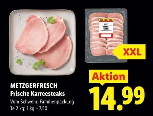 Metzgerfrisch Frische Karreesteaks