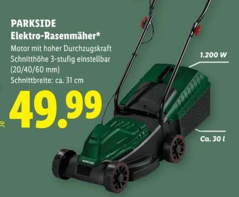 PARKSIDE Elektro-Rasenmäher