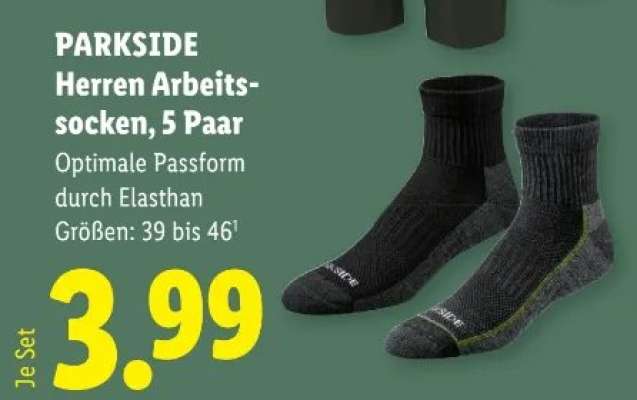 PARKSIDE Herren Arbeits-socken, 5 Paar