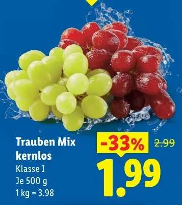 Trauben Mix kernlos