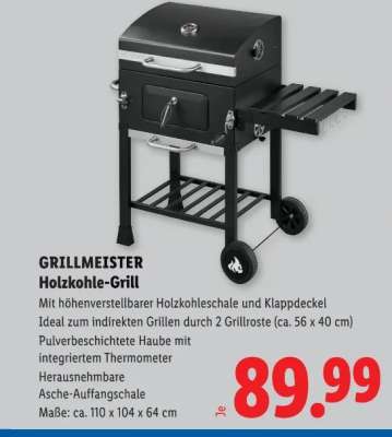 GRILLMEISTER Holzkohle-Grill
