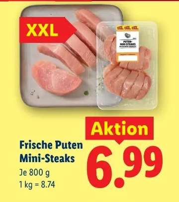 Frische Puten Mini-Steaks