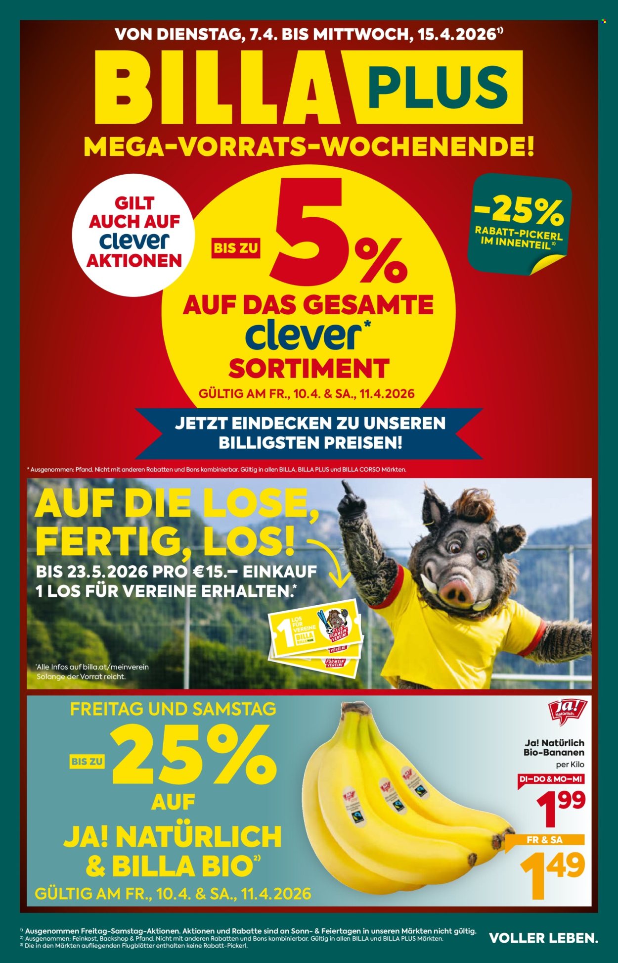 Angebote Billa Plus - 7.4.2026 - 15.4.2026. Seite 1