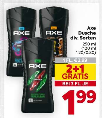 Axe Dusche div. Sorten