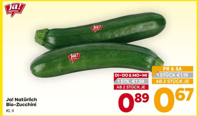 Ja! Natürlich Bio-Zucchini