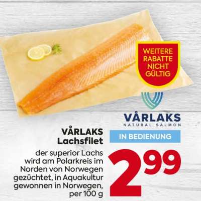 Várlaks Lachsfilet