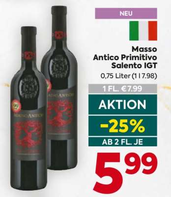Masso Antico Primitivo Salento IGT