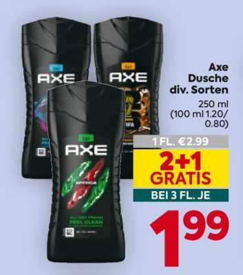 Axe Dusche div. Sorten
