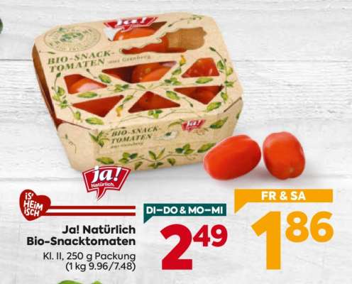Ja! Natürlich Bio-Snacktomaten