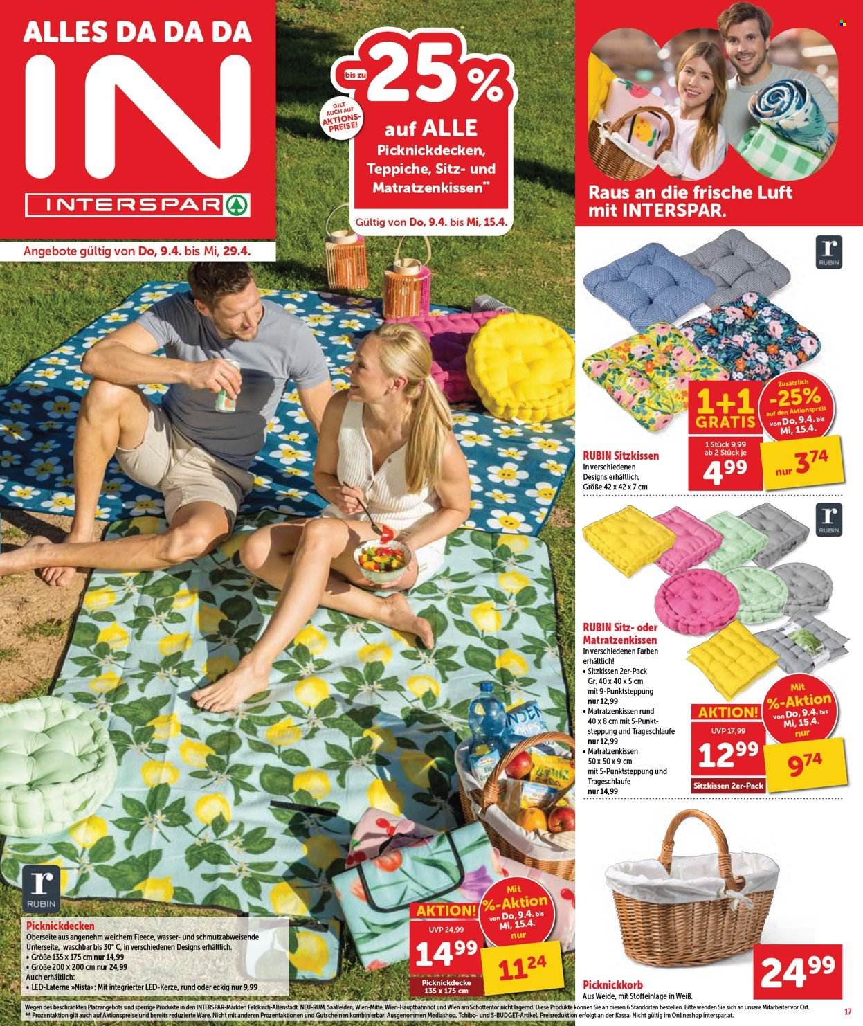 Angebote INTERSPAR - 9.4.2026 - 22.4.2026. Seite 17