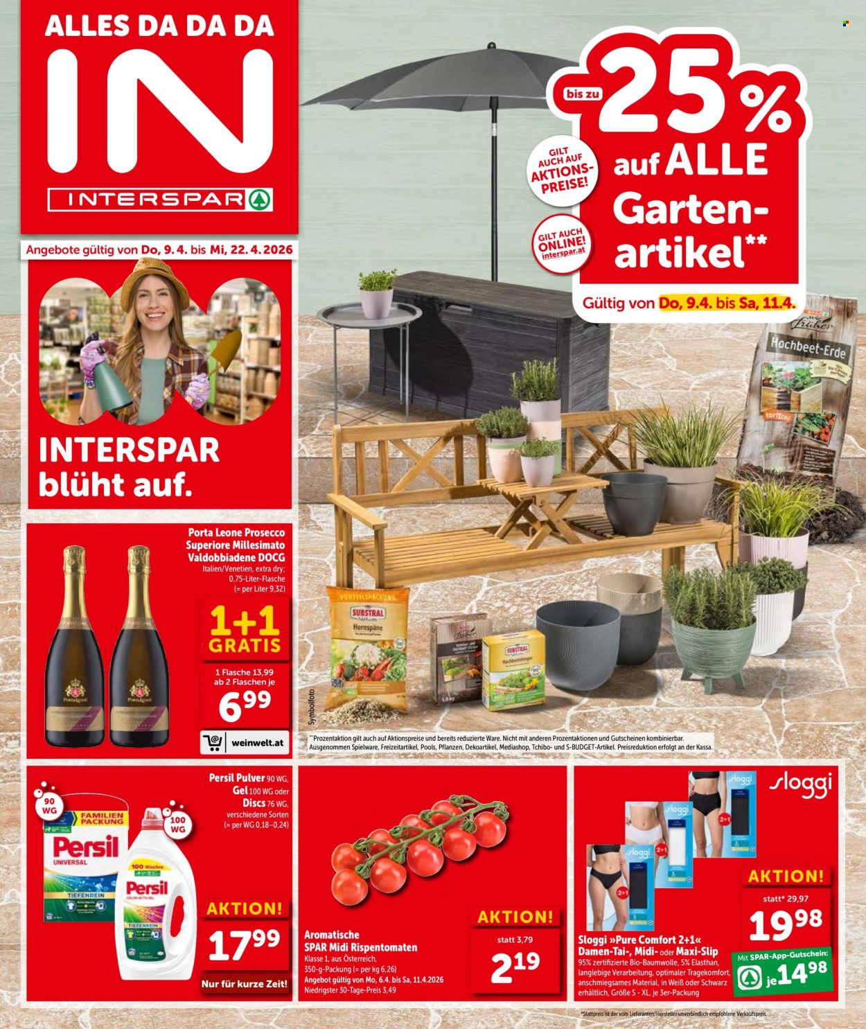 Angebote INTERSPAR - 9.4.2026 - 22.4.2026. Seite 1