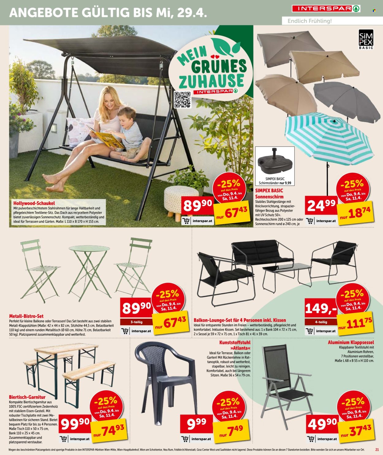 Angebote INTERSPAR - 9.4.2026 - 22.4.2026. Seite 21