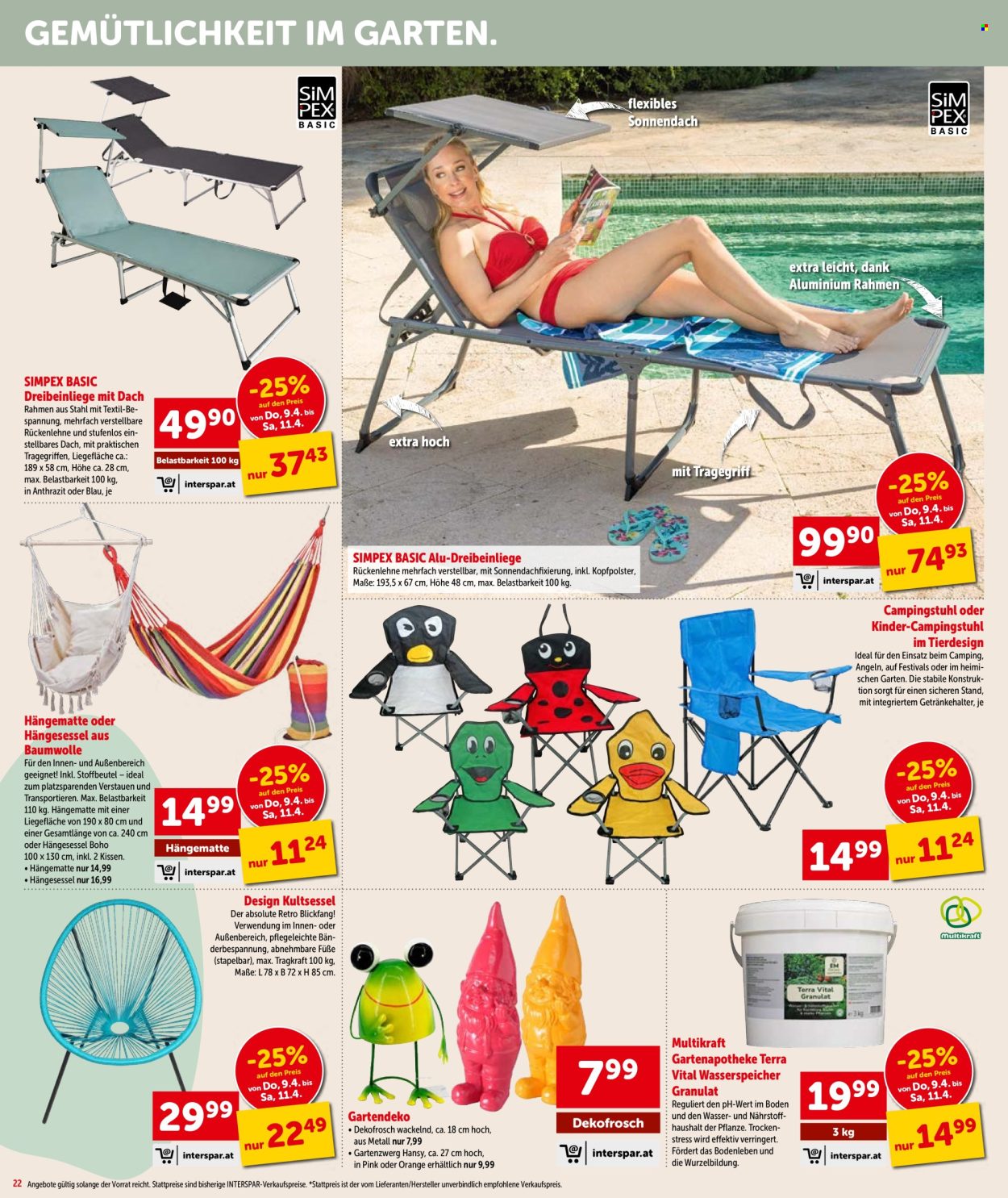 Angebote INTERSPAR - 9.4.2026 - 22.4.2026. Seite 22