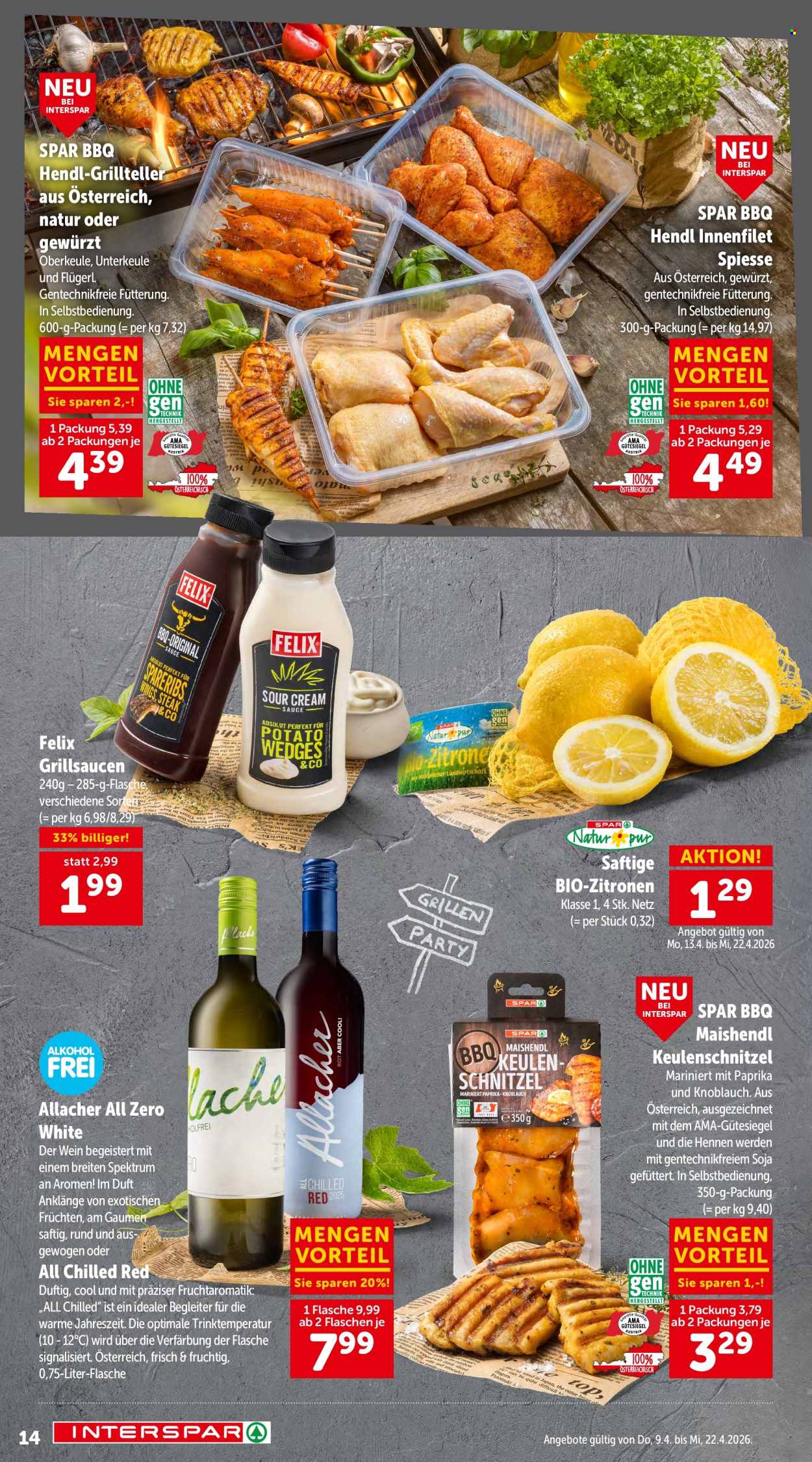 Angebote INTERSPAR - 9.4.2026 - 22.4.2026. Seite 14