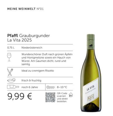Pfaffl Grauburgunder La Vita 2025