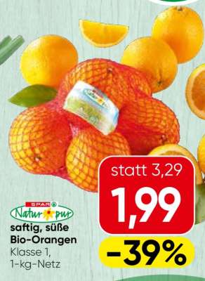 SPAR Natur*pur Bio-Orangen