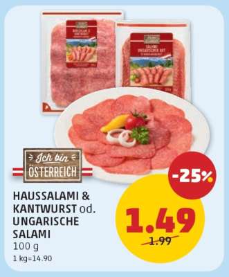 HAUSSALAMI & KANTWURST od. UNGARISCHE SALAMI