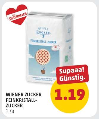 Wiener Zucker Feinkristall- zucker