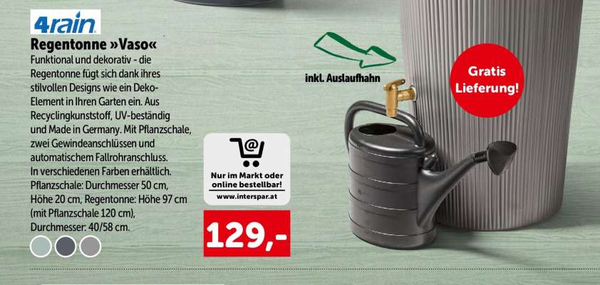 4rain Regentonne »Vaso«