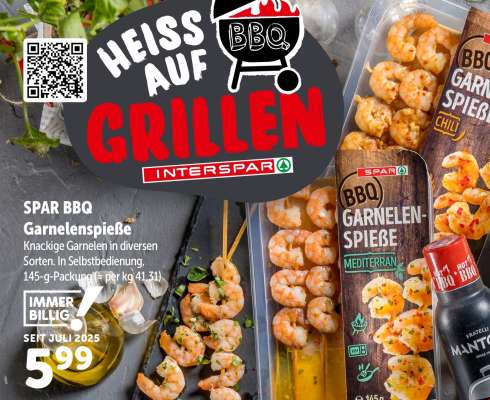 SPAR BBQ Garnelenspieße