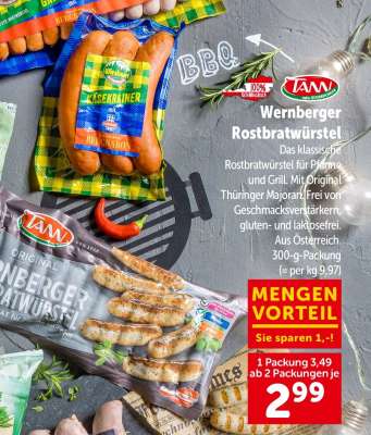 Wernberger Rostbratwürstel