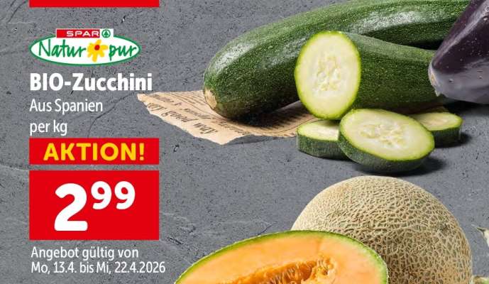 SPAR Natur*pur BIO-Zucchini