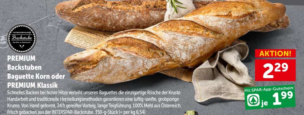 PREMIUM Backstuben Baguette Korn oder PREMIUM Klassik