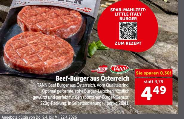 Beef-Burger aus Österreich