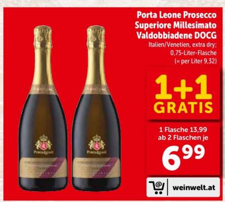 Porta Leone Prosecco Superiore Millesimato Valdobbiadene DOCG