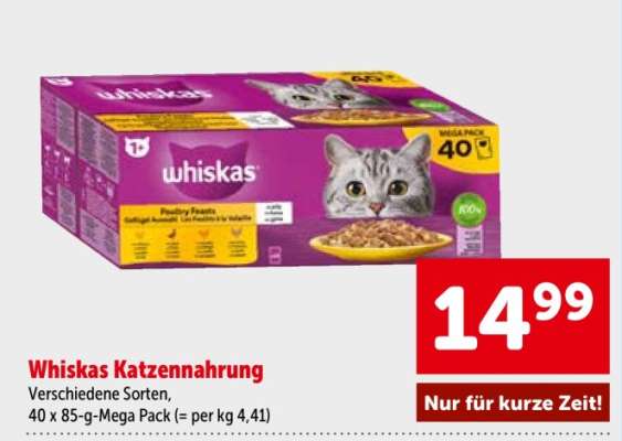 Whiskas Katzennahrung