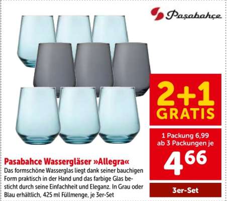 Pasabahce Wassergläser »Allegra«