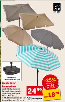 SIMPEX Basic Sonnenschirm