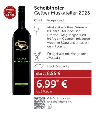 Scheiblhofer Gelber Muskateller 2025