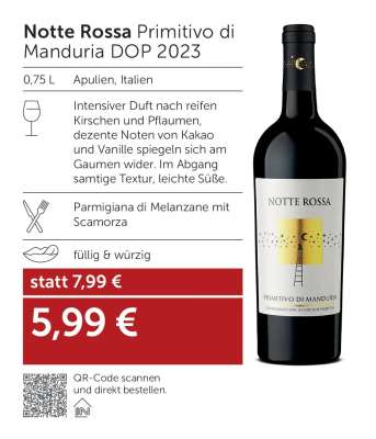 Notte Rossa Primitivo di Manduria DOP 2023