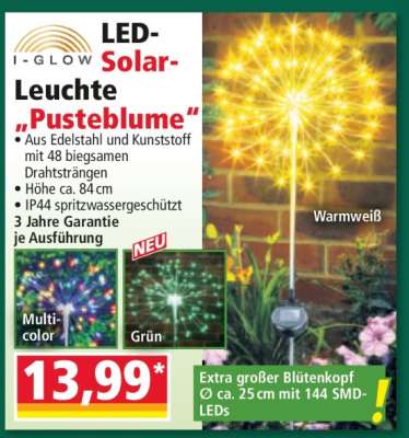 LED-Solar-Leuchte "Pusteblume"