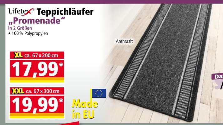 Lifetex Teppichläufer "Promenade"