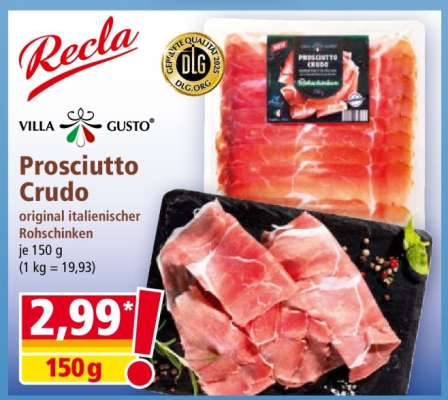 Recla Prosciutto Crudo