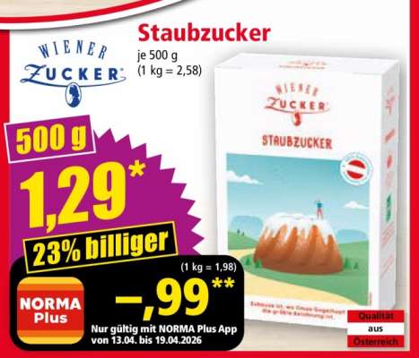 WIENER ZUCKER STAUBZUCKER