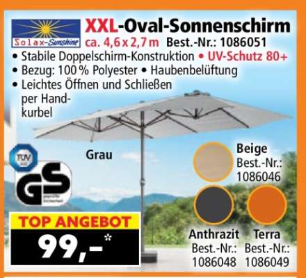 XXL-Oval-Sonnenschirm