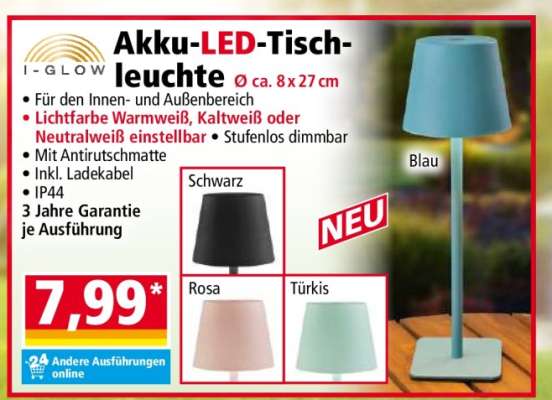 Akku-LED-Tischleuchte