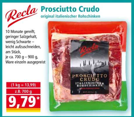 Recla Prosciutto Crudo