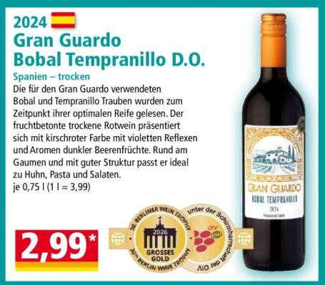 Gran Guardo Bobal Tempranillo D.O.