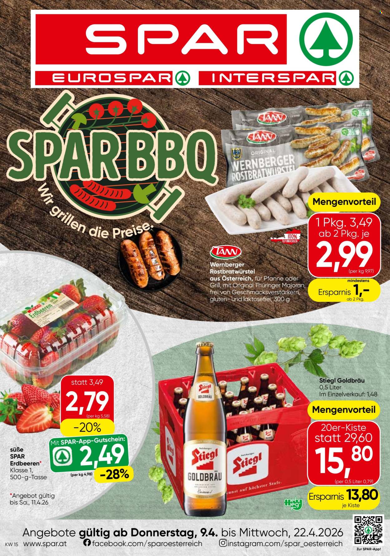 Angebote INTERSPAR - 9.4.2026 - 22.4.2026. Seite 1