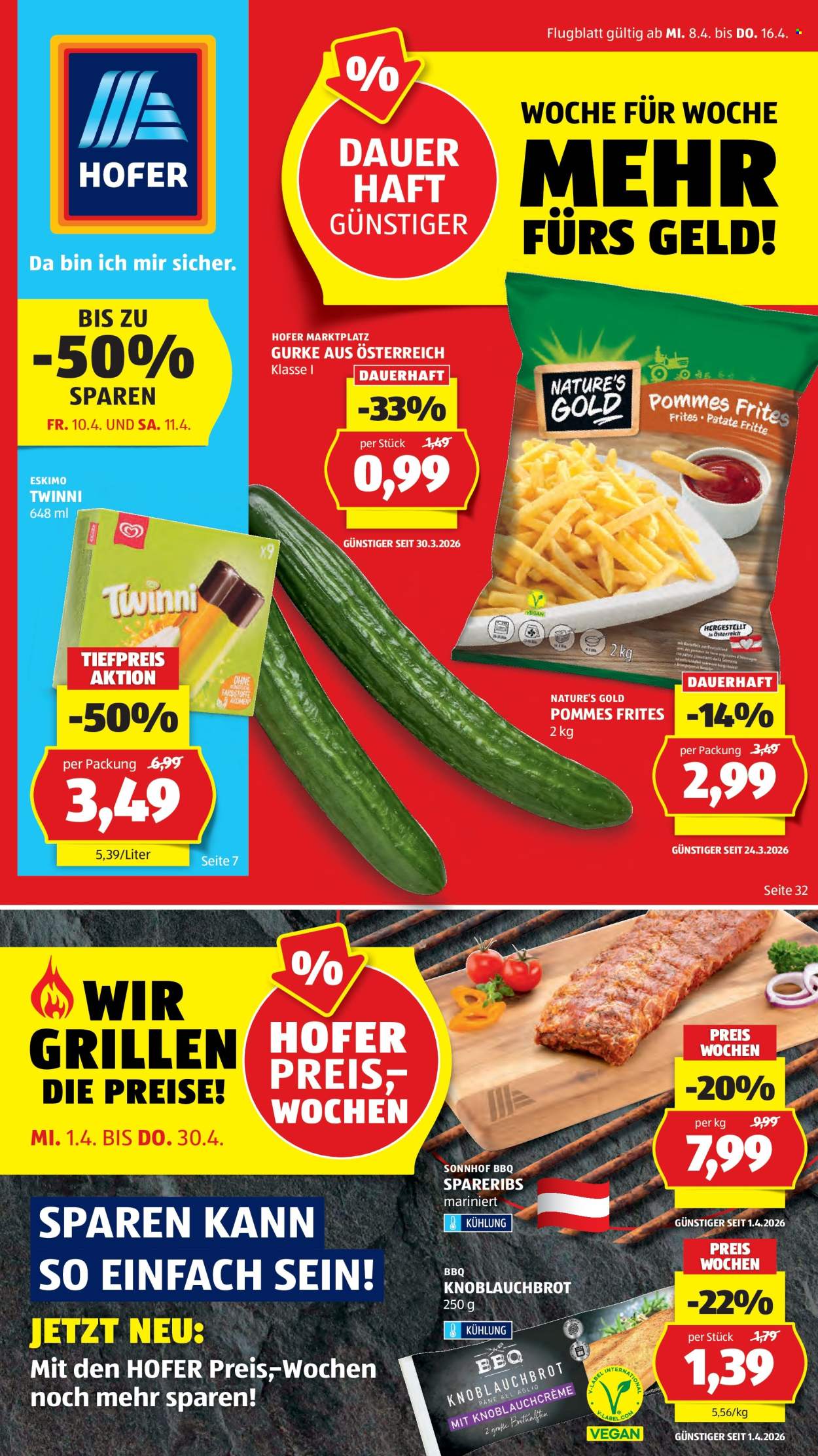 Angebote Hofer - 8.4.2026 - 16.4.2026. Seite 1