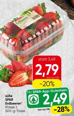 Süße SPAR Erdbeeren