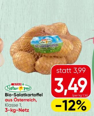 SPAR Natur*pur Bio-Salatkartoffel
